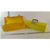 Image 1 : (2) Yellow Plastic Boxes