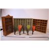 Image 1 : (3) Display Cabinets and a Candle Holder