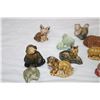 Image 2 : (32) Wade Pottery Animal Pieces (Set Only missing Butterfly Bird and Frog)