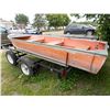 Image 1 : 12’ Aluminum Boat with trailer-Harber Craft-1 7/8” ball-Serial #67-454