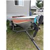 Image 2 : 12’ Aluminum Boat with trailer-Harber Craft-1 7/8” ball-Serial #67-454
