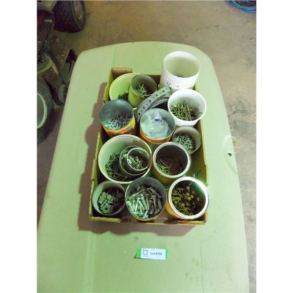 Various hardware - Nuts, Bolts, Nails, Screws