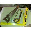 Image 1 : Level, Square, Saws