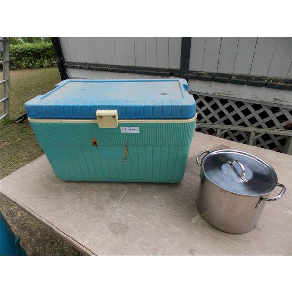 Cooler and Stock Pot