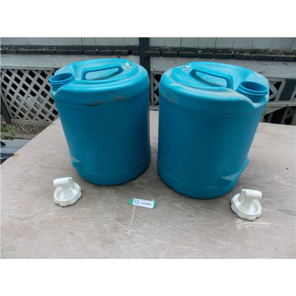 (2) 20L Reliance Water Jugs