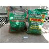 Image 1 : Partial Bags of Rubber Mulch and Turf Fertilizer