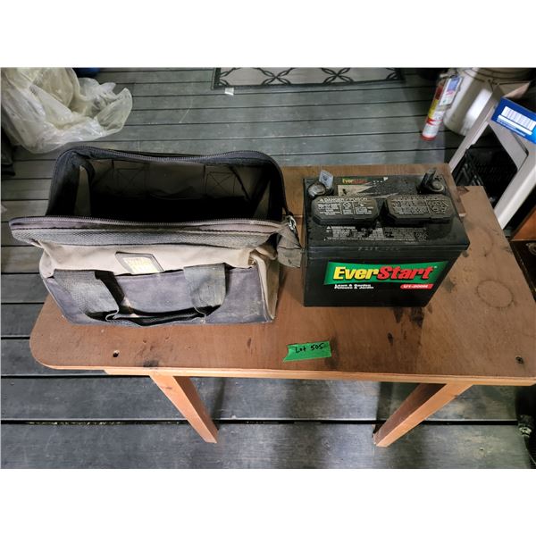 Everstart Battery with Tool Bags