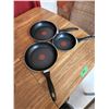 Image 1 : (3) T-fal frying pans (used very little)