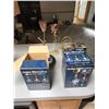 Image 1 : Color changing solar wind spinners, kaleidoscope projector, clock, etc