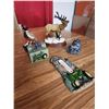 Image 2 : (3) Animal Ornaments - (2) john deere pieces