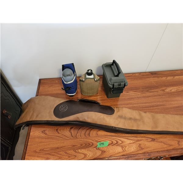 Gun Case, storage container, water bottles