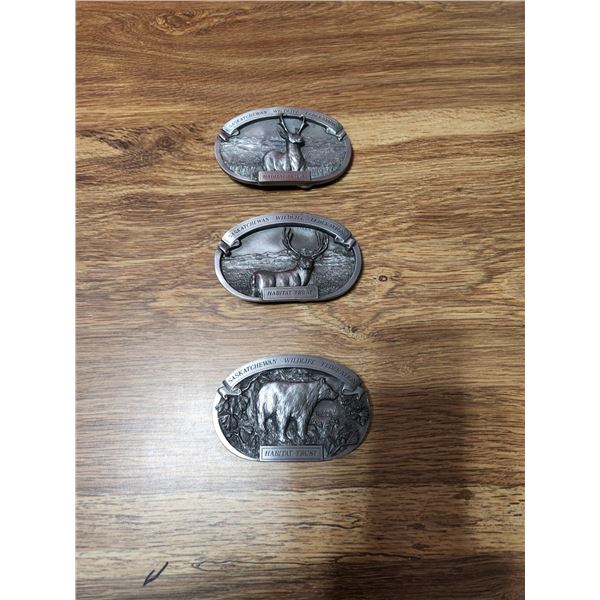 (3) Buckles - Sask Wildlife Federation Habitat Trust