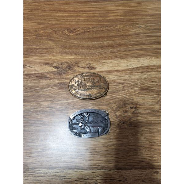 (2) Buckles - Heritage Club + S.W.F