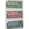 Image 1 : Canadian $1, $2, $5 (1954) Bill
