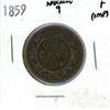 Image 2 : 1859 Large Canadian ¢1 Coin