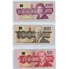 Image 2 : 1988 Canadian $1000, $100, $50, 1991 $20, 1989 $10, 1986 $2, $5 Bills (Binder)