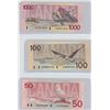 Image 3 : 1988 Canadian $1000, $100, $50, 1991 $20, 1989 $10, 1986 $2, $5 Bills (Binder)