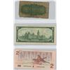 Image 3 : 1923 Dominion of Canada ¢25 Bill, 1923 $1 Canadian Bill, 1986 $2 Bill, 1937 $5 Bill, 1989 $10 Bill, 