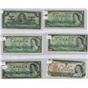 Image 1 : 1937, 3X 1954, 1967, 1973 Canadian $1 Bill Collection (Binder)