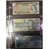 Image 4 : 1937, 1954, 1969, 1979, 1991, 2004 Canadian $20 Bill Collection (Binder)