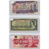 Image 4 : 1937 $1, 1974 $2, 1986 $5, 1971 $10, 1954 $20, 1988 $50 Canadian Bill's (Binder)