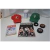 Image 1 : 2 New Hockey Hats (PA Raiders & Team Canada),  3 Official Hockey Pucks, 1994 Olympic Hockey Coka-Col
