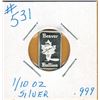 Image 1 : 1/10 OUNCE SIVLER  .999 FINE - BEAVER BULLION BAR