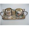 Image 2 : ROGERS SILVER PLATE CREAM & SUGAR with TRAY & 7 1/2 inch PLATE  (Viking Plate)