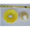 Image 1 : CHILDS AKRO AGATE DISH (3 1/2 INCHES) & a LID (2 1/2 INCHES)