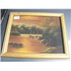 Image 1 : FRAMED JAPANESE SILK PICTURE - 11 by 14 INCHES