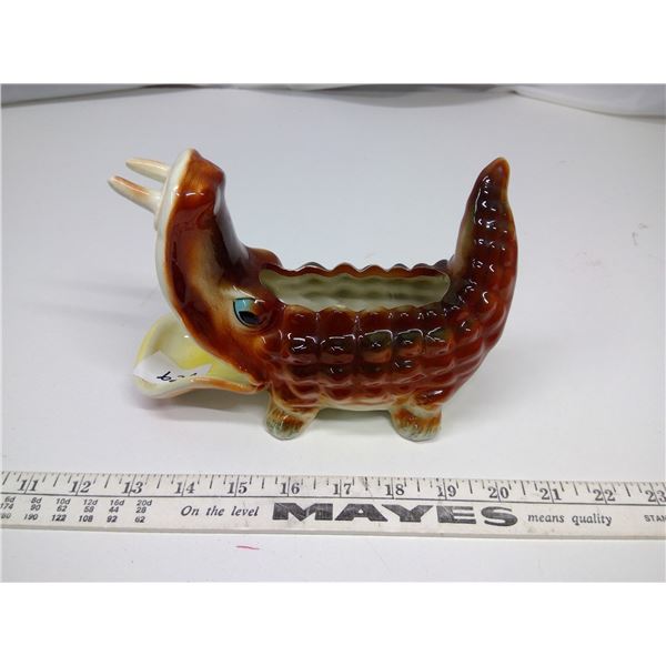 Original Giftware Alligator Planter - Stamped Japan