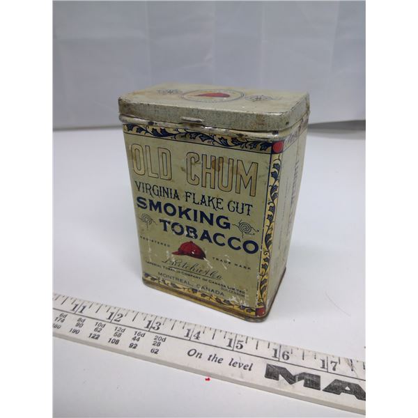 Old Chum Virginia Flake Cut Smoking Tobacco Tine Montreal