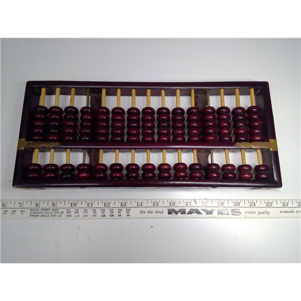 Vintage Style Chinese Wooden Abacus Lucky Calculator