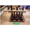 Image 3 : 3 tabacco pipes w/ stand.