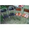 Image 1 : 4 chrome bar chairs.