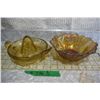 Image 1 : Depression glass juicer & Carnuval glass bowl.