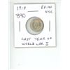 Image 1 : 1918 Canadian Silver 5 Cents. The last year of World War I. EF-40. Nice.