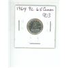Image 1 : 1964 Canadian Silver 10 Cents. Proof Like-65 with Cameo. Bright White. Nice.
