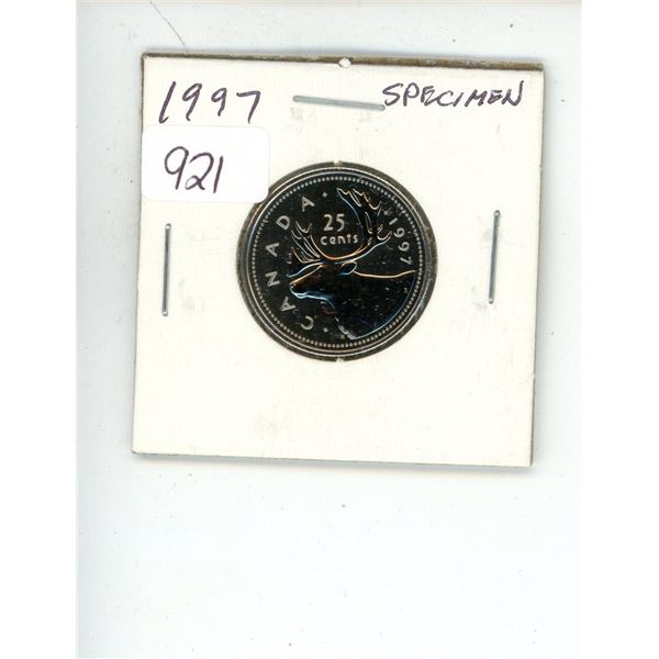 1997 Canadian 25 Cents. Specimen-66. Nice.