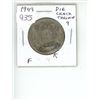 Image 1 : 1943 George VI Silver 50 Cents. Die Crack above 9 in Date. World War II issue.  F-12.