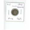 Image 1 : U.S. 1944 Mercury Silver Dime. Philadelphia Mint. F-12.