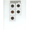 Image 1 : Complete Set of 5 Canadian World War I Large Cents. Includes 1914, 1915, 1916, 1917 & 1918. Coins gr