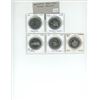 Image 1 : Lot of 5 Moose Jaw Trade Dollars. Includes 1978 Snowbirds, 1979 Victoria School, 1982 First Settlers