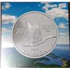 Image 1 : 2014 Canada Goose $20. .9999 pure silver. In folder of issue.