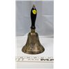 Image 5 : School bell, brass or bronze (cracked and brazed)