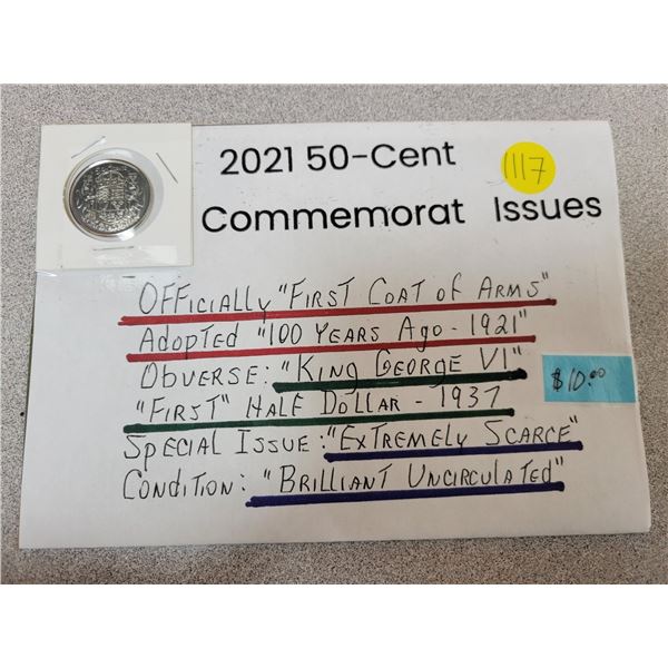 2021 50¢ fifty cent piece commemorative issue