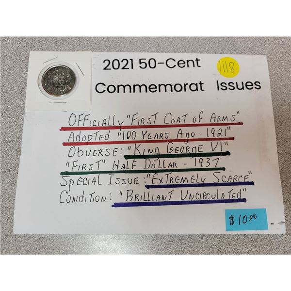 2021 50¢ fifty cent piece commemorative issue