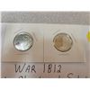 Image 2 : War of 1812 'Lt Col. Charles de Salaberry' 25¢ coins - color and non color