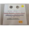 Image 1 : War of 1812 'Major General Isaac Brock' 25¢ coins - color and non color