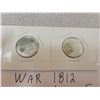 Image 2 : War of 1812 'Canadian heroine Laura Secord' 25¢ coins, color and non color
